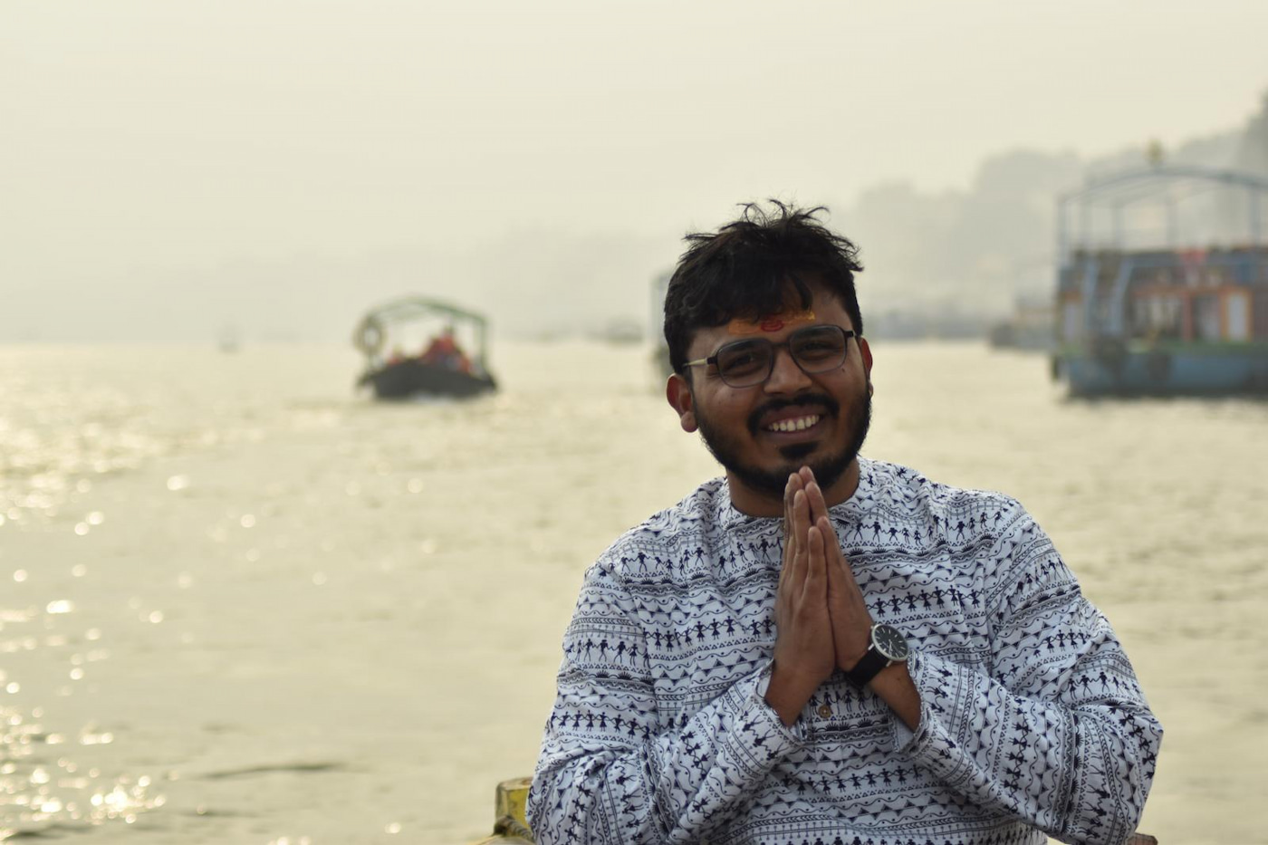 Vaibhav at Varanasi Ghats
